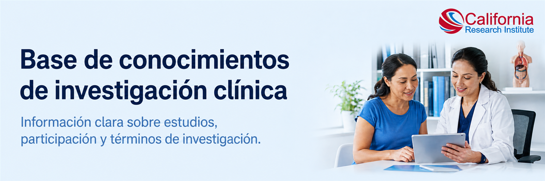 Información educativa sobre investigación clínica