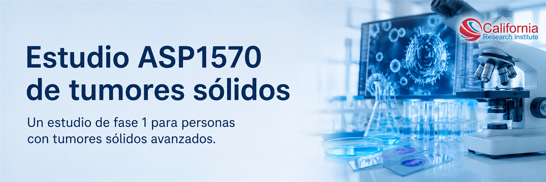 ASP1570 solid tumor study laboratory banner